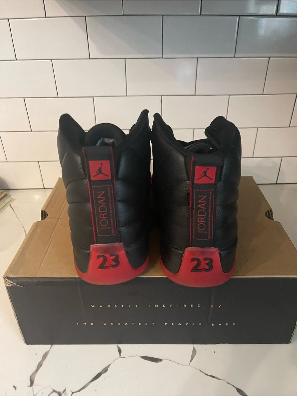 Mens Retro 12 Flu Game Size 13.
